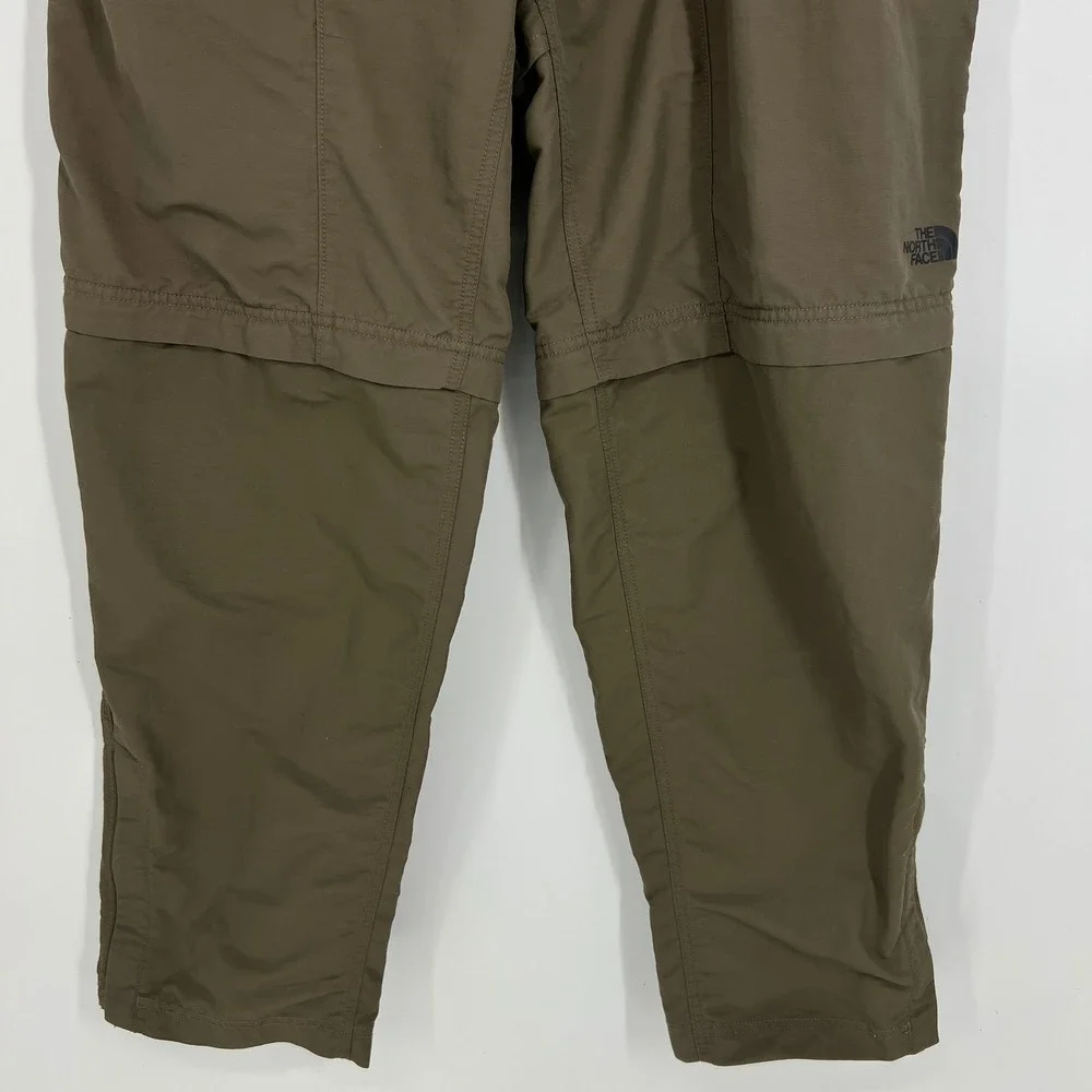 The North Face Paramount Trail Convertible Hiking‎ Pants Mens XL Brown Zip Off